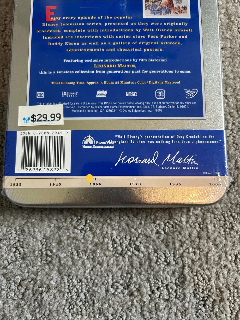 NEW Walt Disney Treasures: Davy Crockett - The Complete Televised Series [DVD]